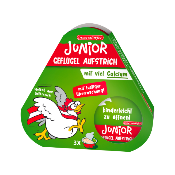 Inzersdorfer Junior Geflügelaufstrich, 3 x 45 g